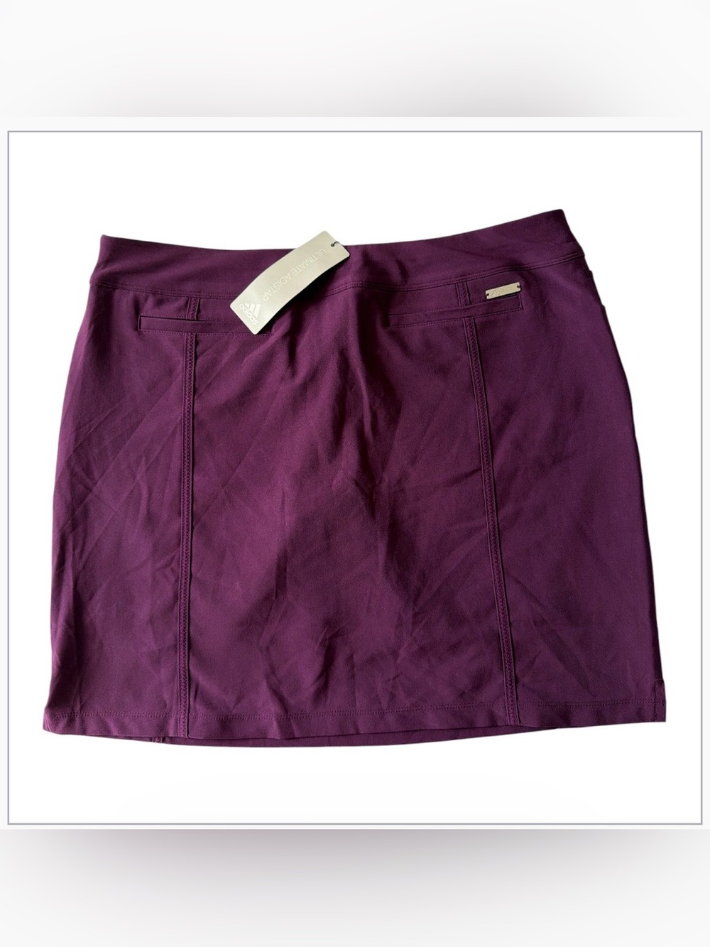 adidas Women's Deep Plum Athletic Skort